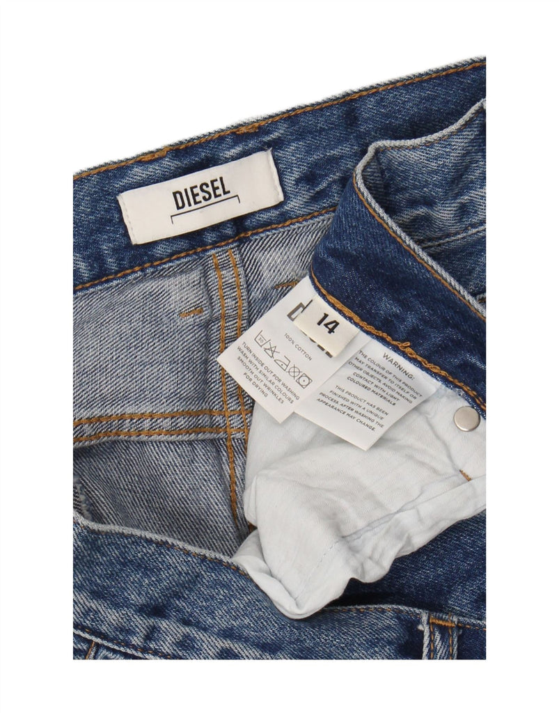 DIESEL Womens Mom Tapered Jeans UK 14 Large W34 L29 Blue Cotton Vintage Diesel and Second-Hand Diesel from Messina Hembry 