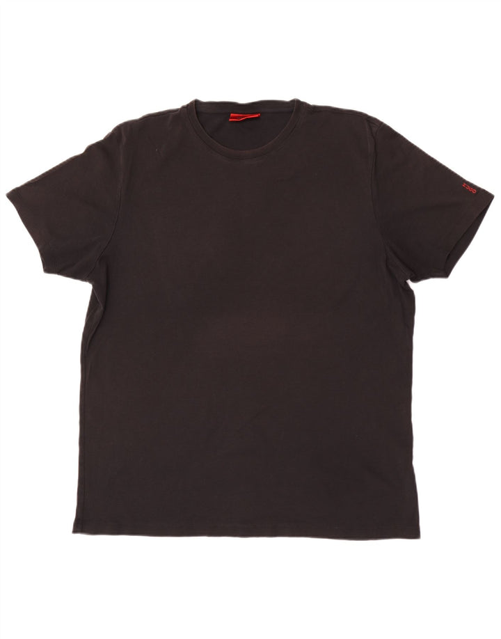 Hugo Boss Mens T-Shirt Top 2XL Black Cotton