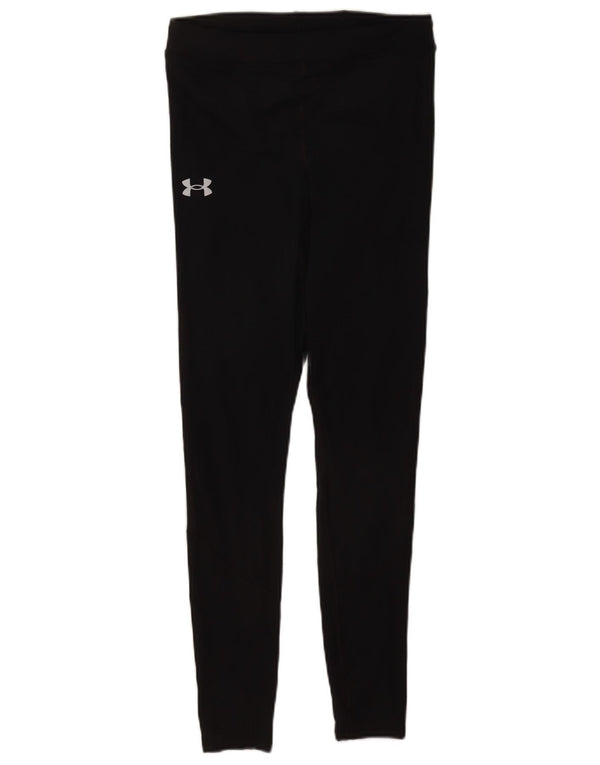 Under Armour Womens Leggings Medium Black Polyester Sports