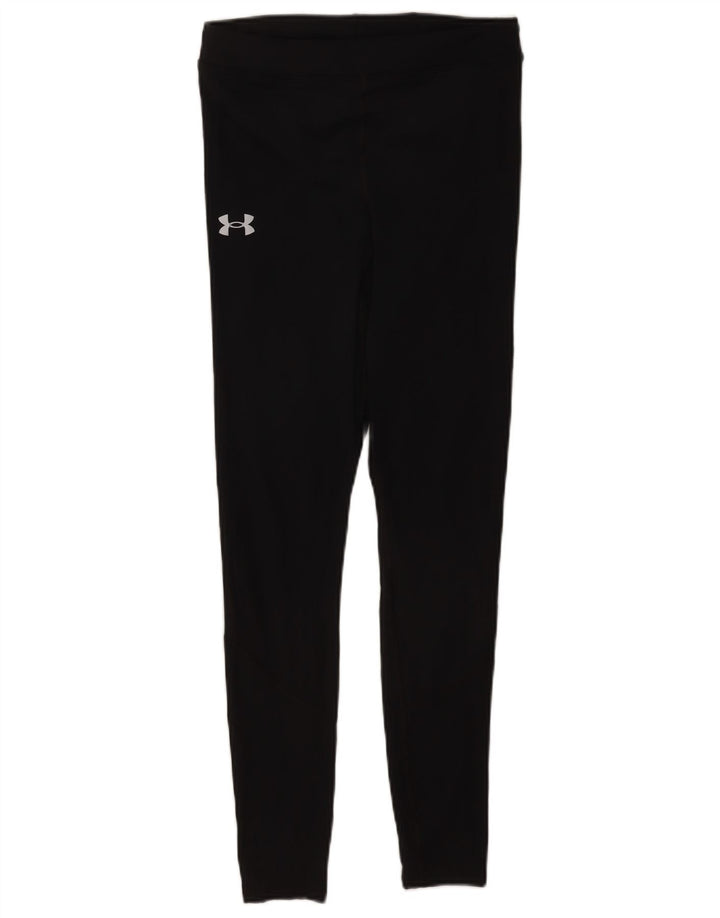 Under Armour Womens Leggings Medium Black Polyester Sports
