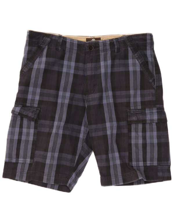 Timberland Mens Cargo Shorts W36 Large Navy Blue Cotton