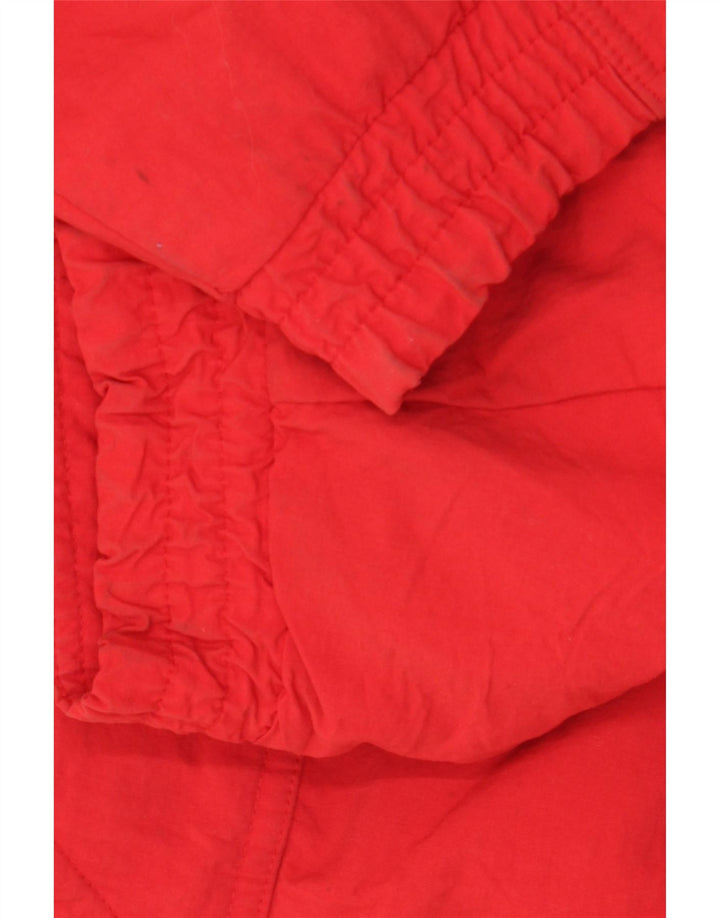 Eddie Bauer Mens Padded Jacket UK 42 XL Red Cotton