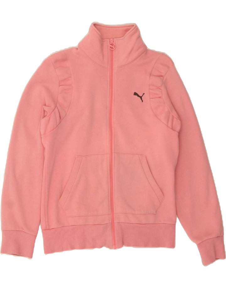 PUMA Womens Tracksuit Top Jacket UK 12 Medium Pink Cotton Vintage Puma and Second-Hand Puma from Messina Hembry 