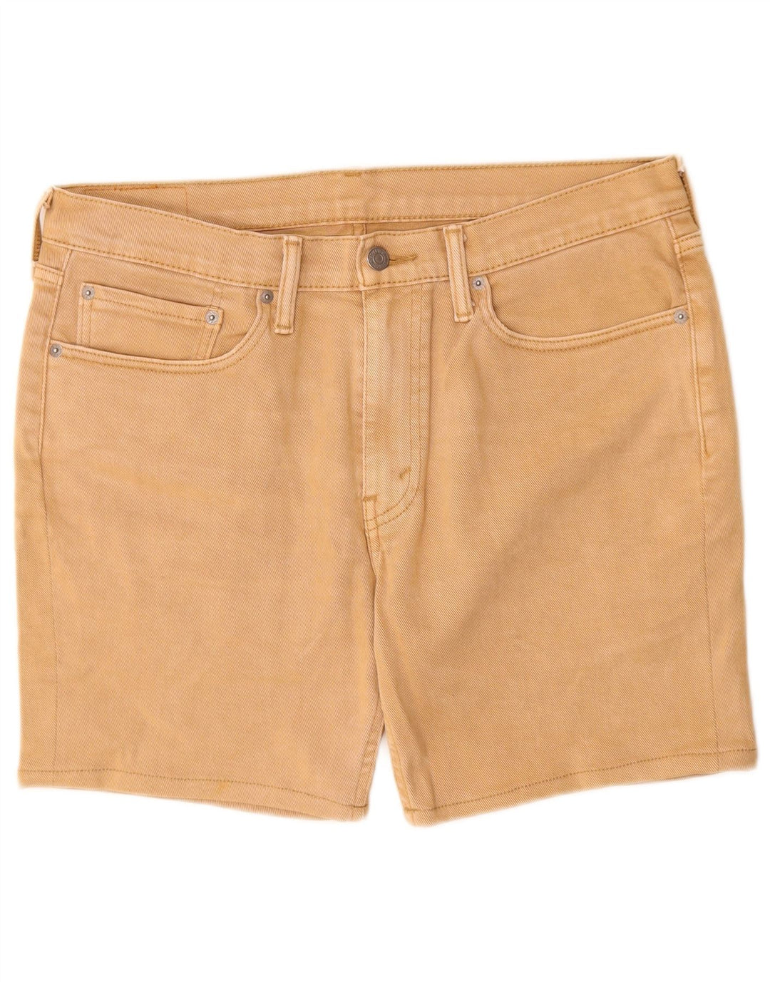 Levi's Mens 514 Denim Shorts W34 Large Beige Cotton