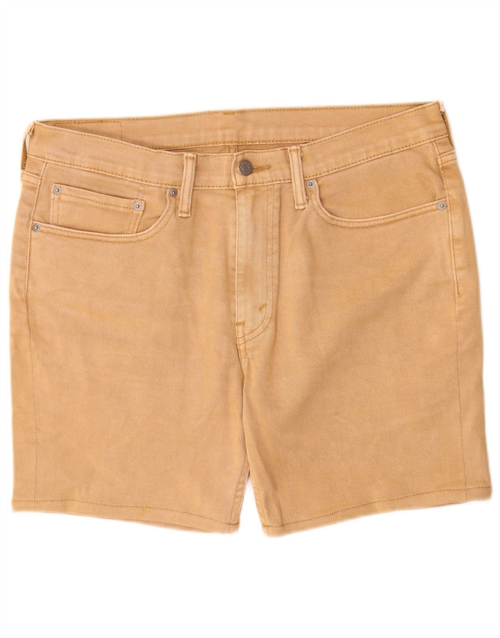Levi's Mens 514 Denim Shorts W34 Large Beige Cotton
