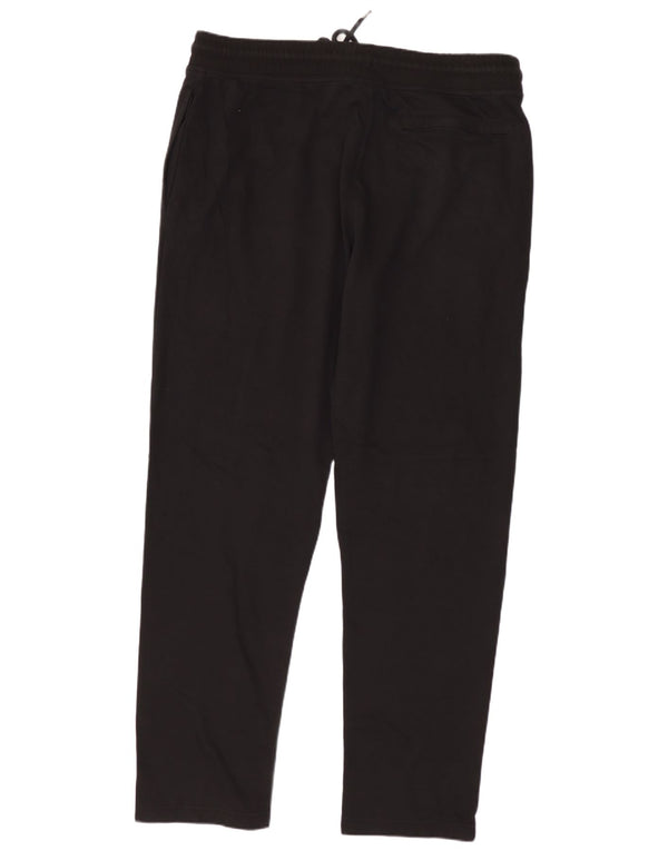 Marks & Spencer Womens Tracksuit Trousers UK 16 Large  Black Cotton