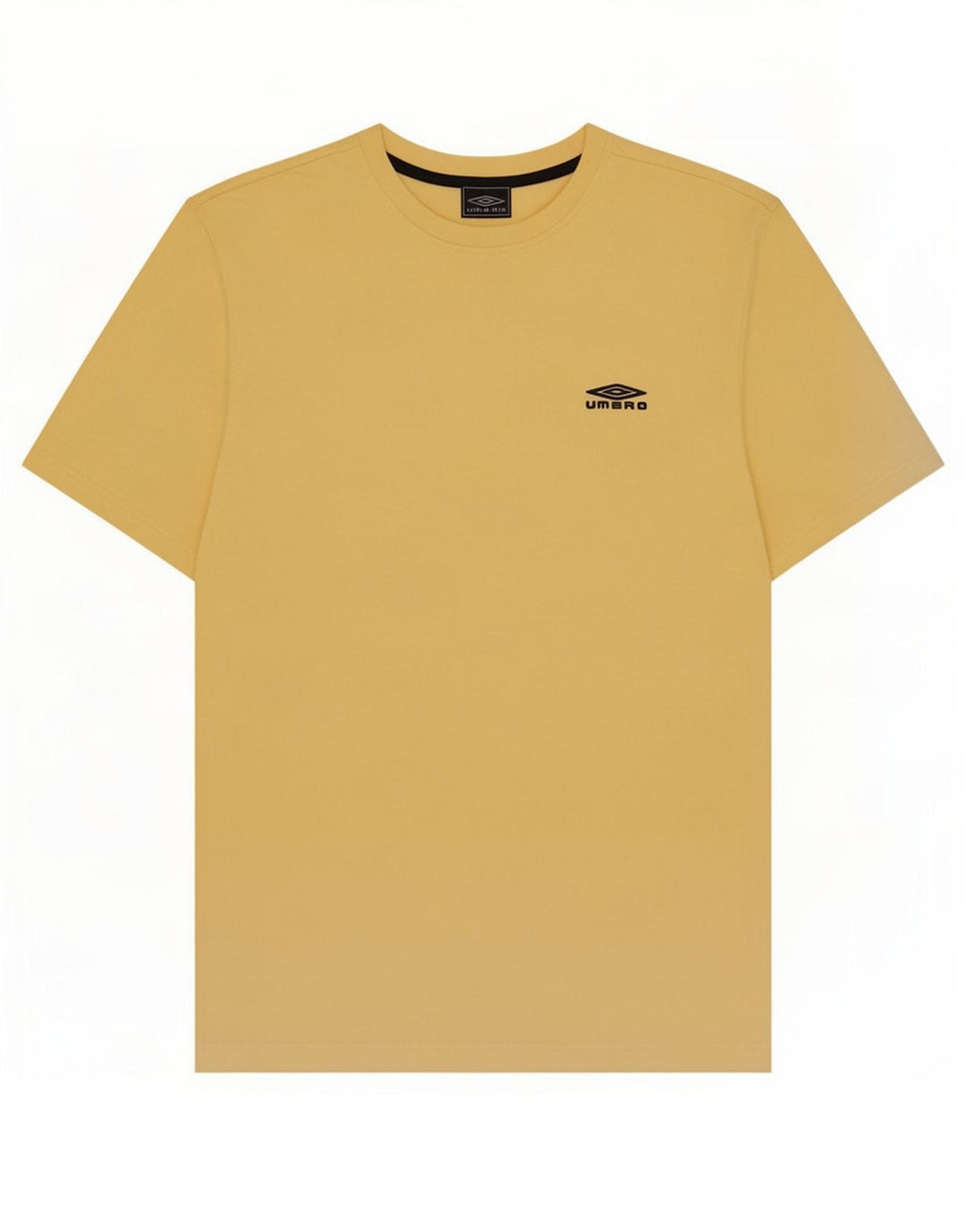 Umbro Mens T-Shirt Top Medium Yellow Polyester
