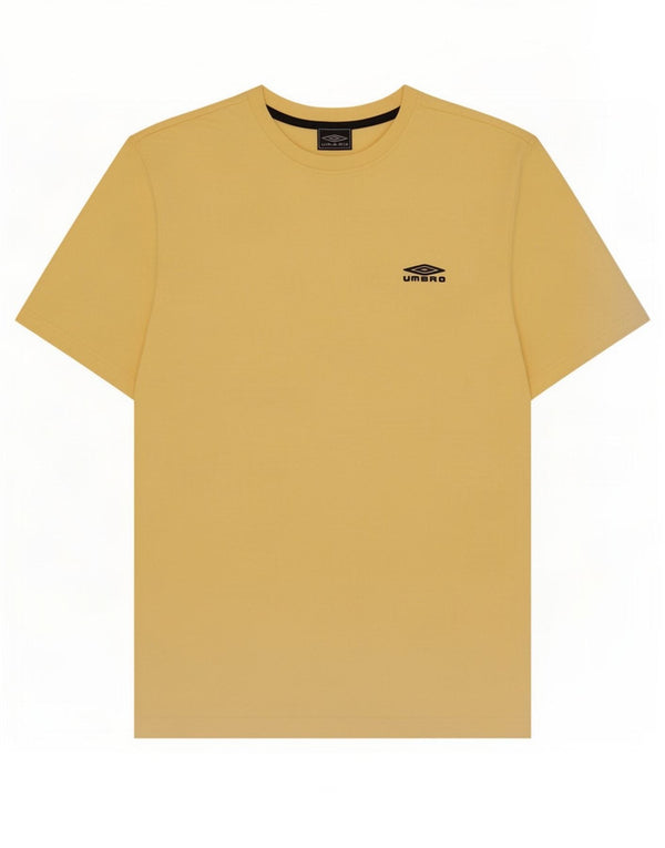 Umbro Mens T-Shirt Top Medium Yellow Polyester