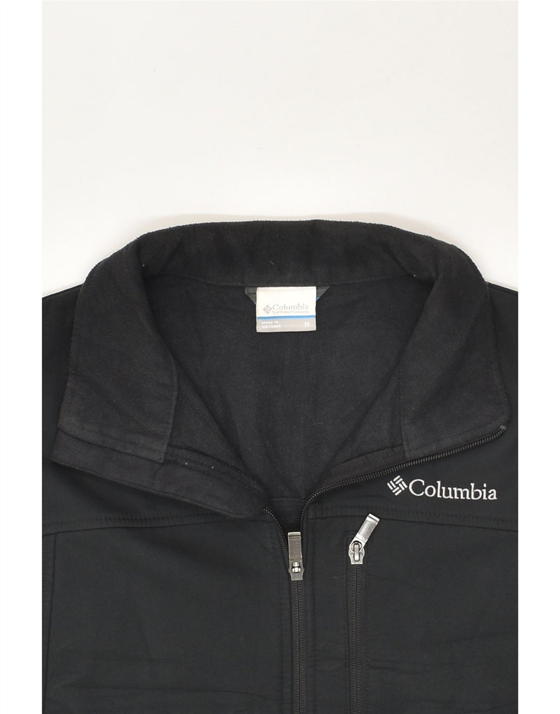 COLUMBIA Mens Tracksuit Top Jacket Medium Black Polyester | Vintage Columbia | Thrift | Second-Hand Columbia | Used Clothing | Messina Hembry 