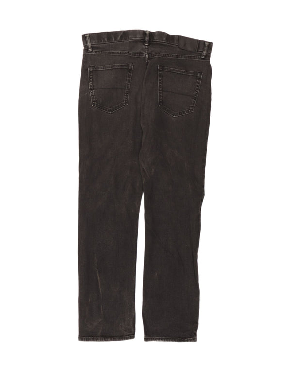 Marks & Spencer Womens Regular Straight Jeans W36 L31 Grey Cotton