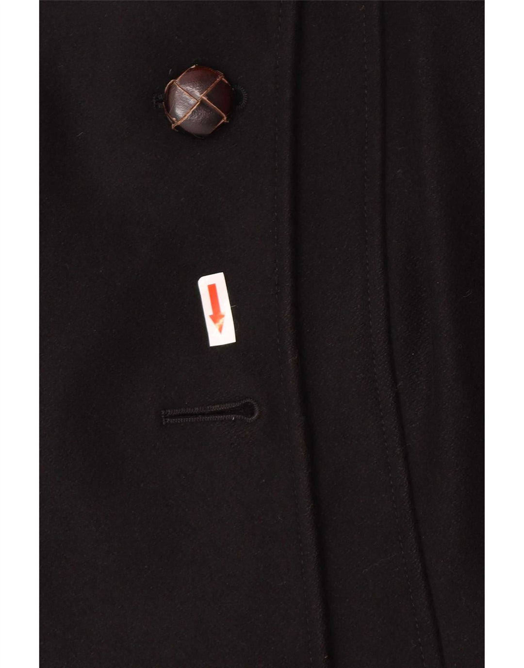 Patrizia Pepe Womens Trench Coat IT 42 Medium Black Wool