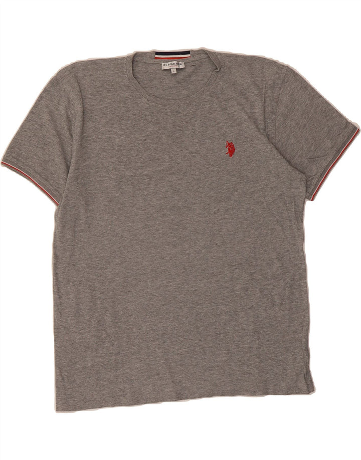 U.S. POLO ASSN. Mens T-Shirt Top Large Grey Cotton Vintage U.S. Polo Assn. and Second-Hand U.S. Polo Assn. from Messina Hembry 