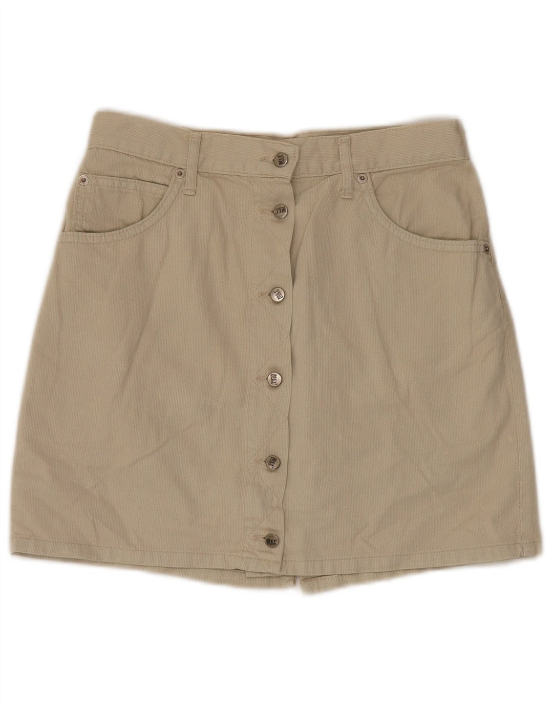 Metropolitan Womens A-Line Skirt W30 Medium Beige Cotton