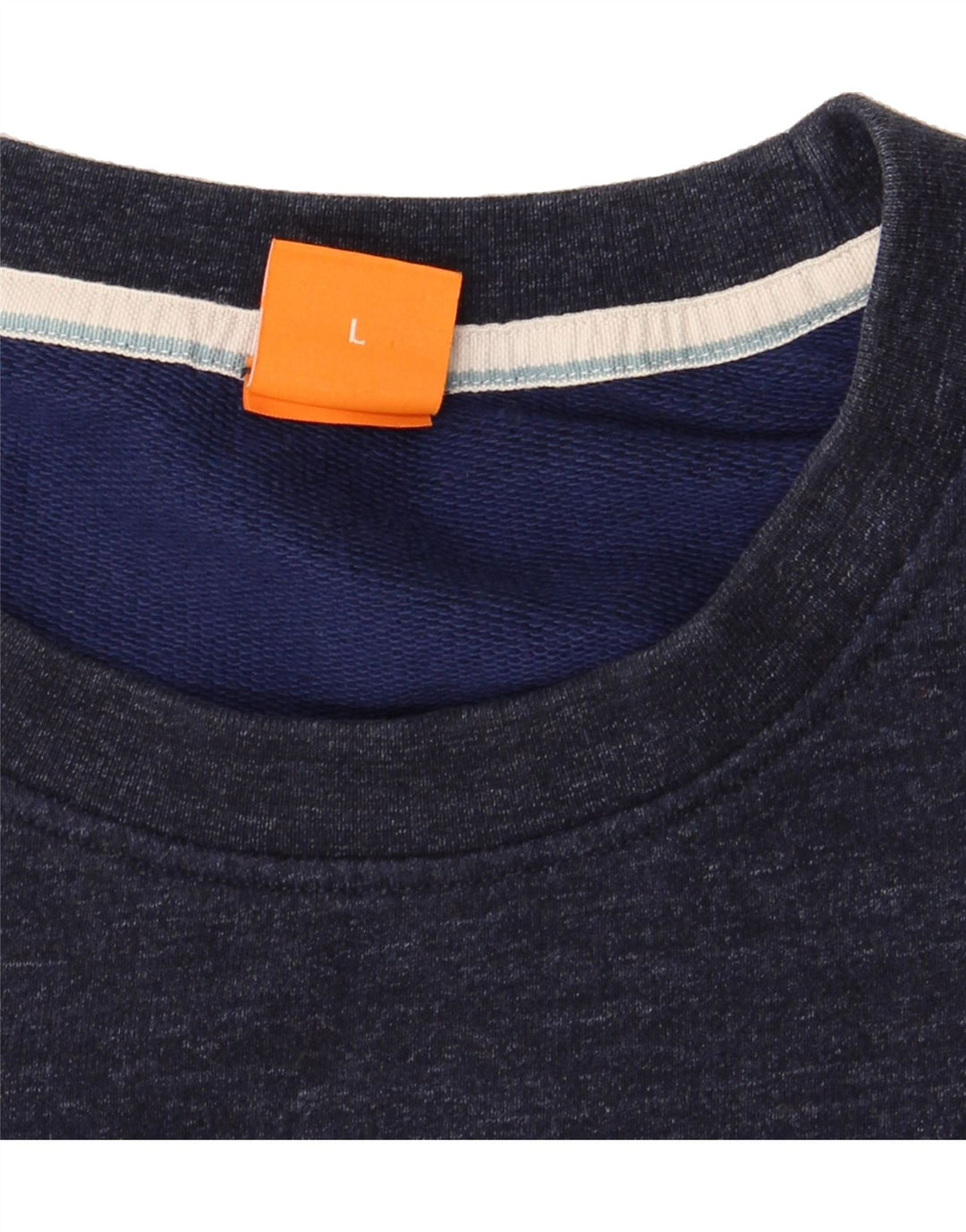 HUGO BOSS Boys Graphic Sweatshirt Jumper 15-16 Years Large Navy Blue Vintage Hugo Boss and Second-Hand Hugo Boss from Messina Hembry 