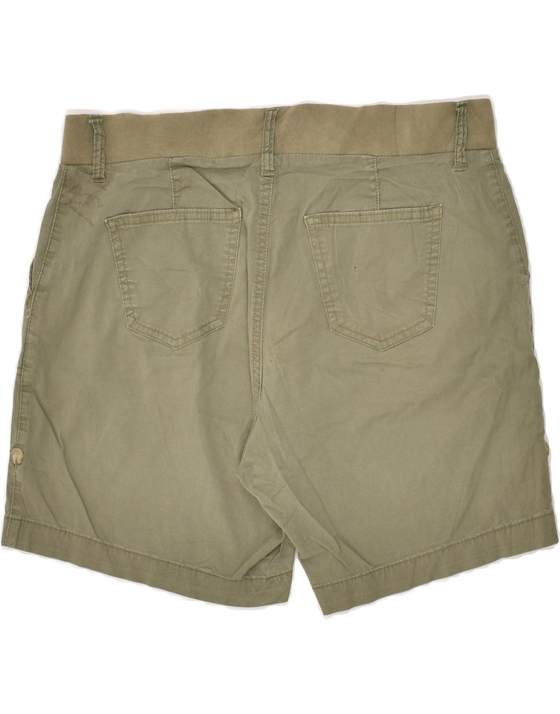 LEE Womens Mid Rise Chino Shorts US 12 Large W34  Khaki Cotton | Vintage Lee | Thrift | Second-Hand Lee | Used Clothing | Messina Hembry 