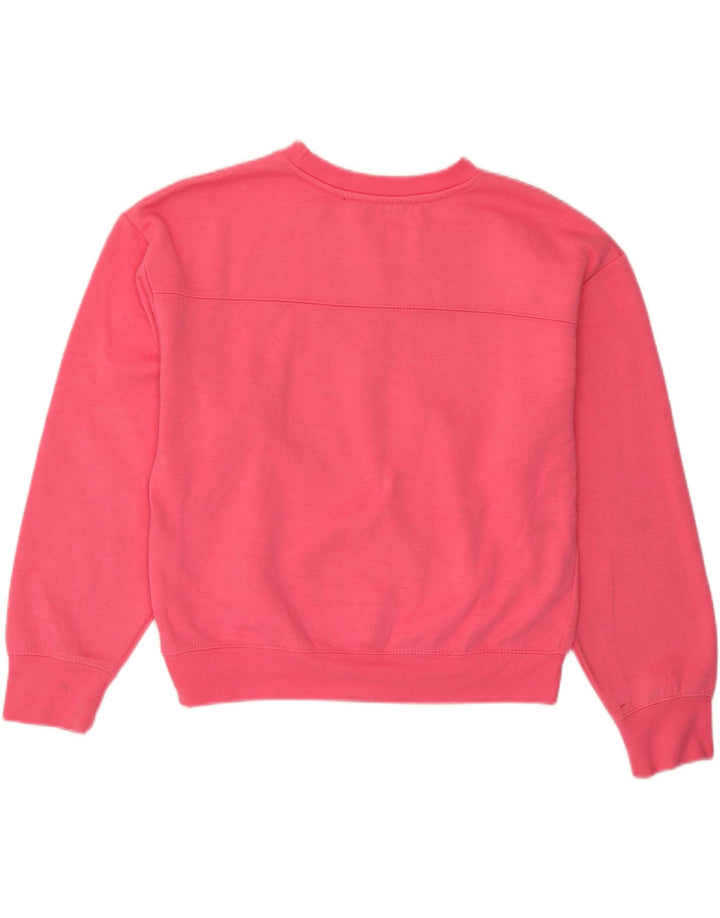 Zara Womens Oversized Sweatshirt Jumper UK 10 Small Pink Polyester