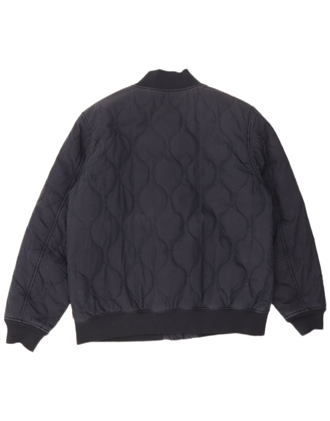 Levi's Mens Bomber Padded Jacket UK 42 XL Navy Blue Cotton