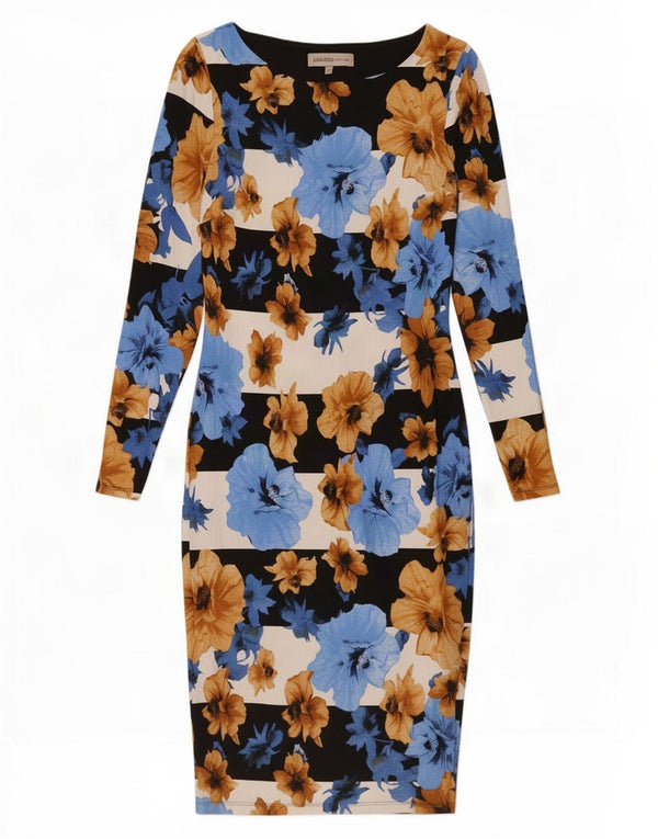 Marks & Spencer Womens Bodycon Dress UK 10 Small Multicoloured Floral