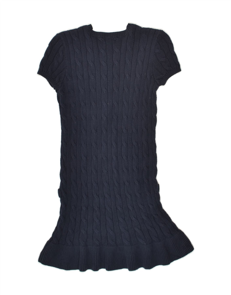 RALPH LAUREN Girls Short Sleeve Jumper Dress 12-13 Years Large Navy Blue | Vintage Ralph Lauren | Thrift | Second-Hand Ralph Lauren | Used Clothing | Messina Hembry 