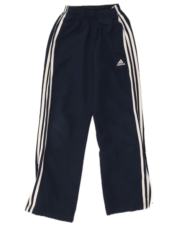 Adidas Boys Tracksuit Trousers 9-10 Years  Navy Blue Polyester