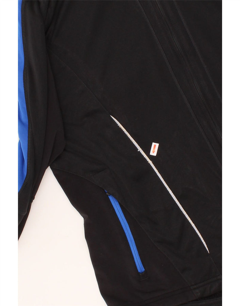 ADIDAS Mens Tracksuit Top Jacket Medium Black Colourblock Vintage Adidas and Second-Hand Adidas from Messina Hembry 