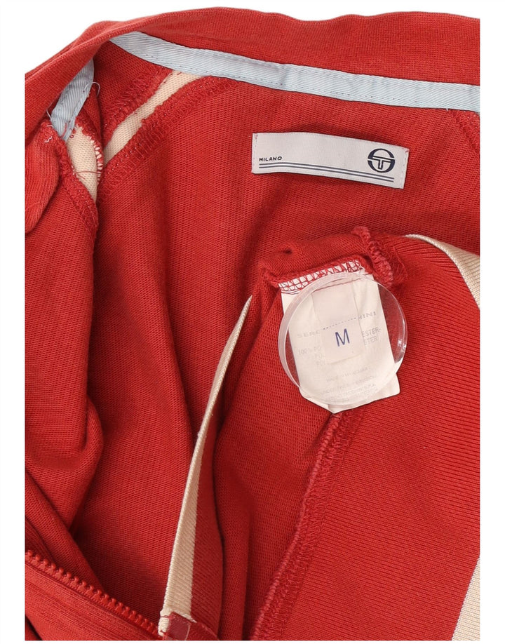 Sergio Tacchini Mens Tracksuit Top Jacket Medium Red Polyester