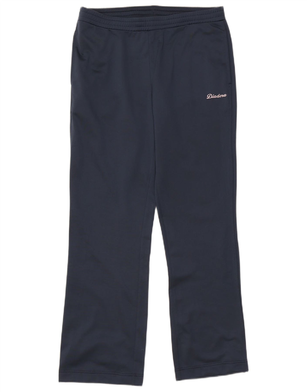 Diadora Womens Tracksuit Trousers UK 10 Small Navy Blue Polyester
