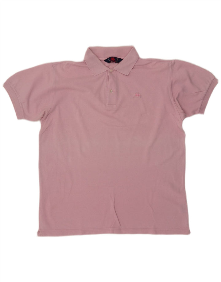 KAPPA Mens Polo Shirt Medium Pink Cotton