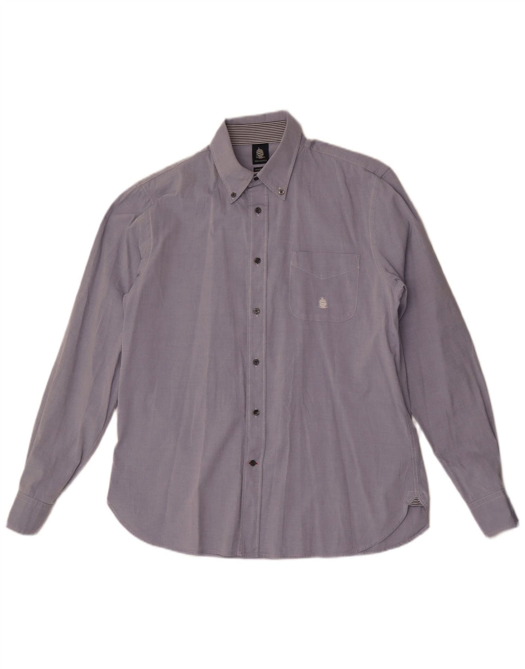 Marina Yachting Mens Regular Fit Shirt Size 42 Large Blue Cotton