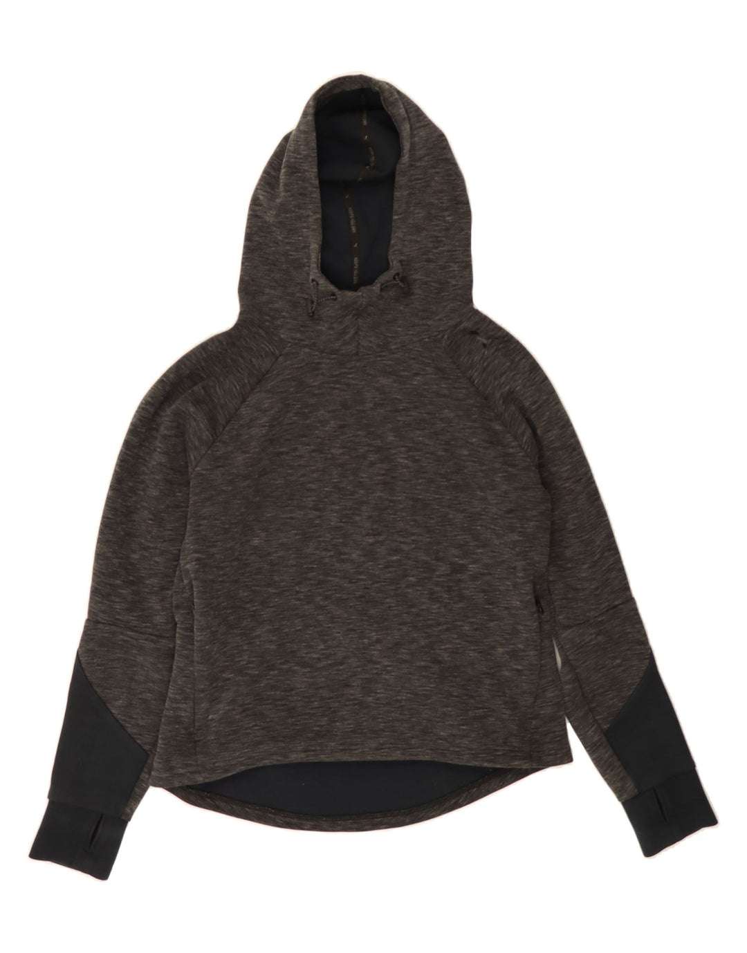 PUMA Womens Hoodie Jumper UK 10 Small  Grey Colourblock Polyester Vintage Puma and Second-Hand Puma from Messina Hembry 