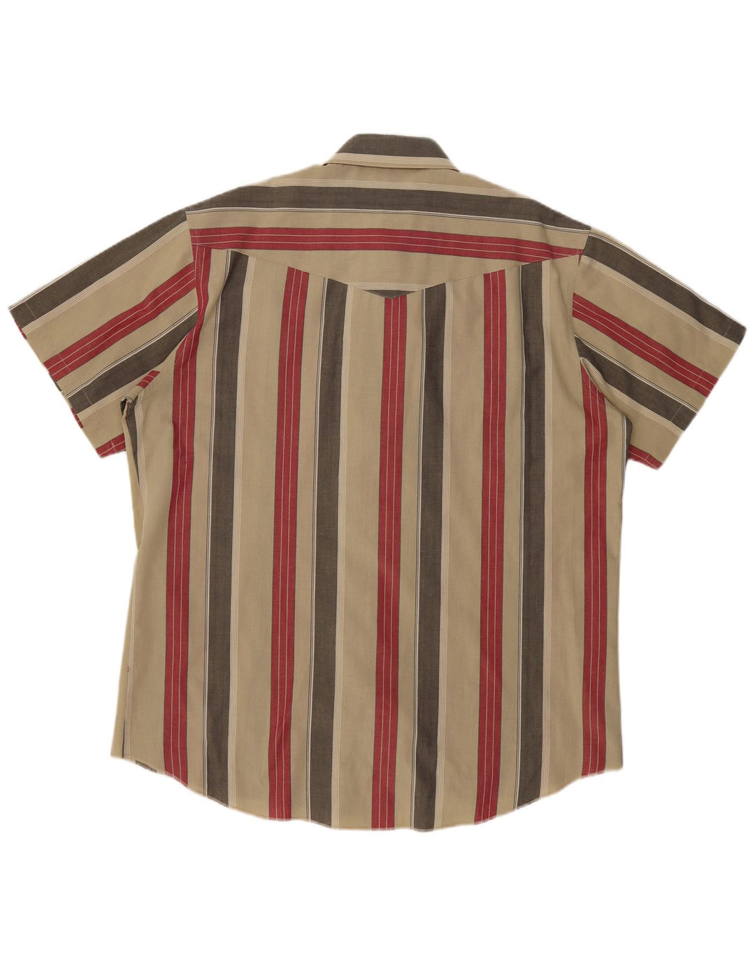 Wrangler Mens Short Sleeve Shirt 2XL Green Striped