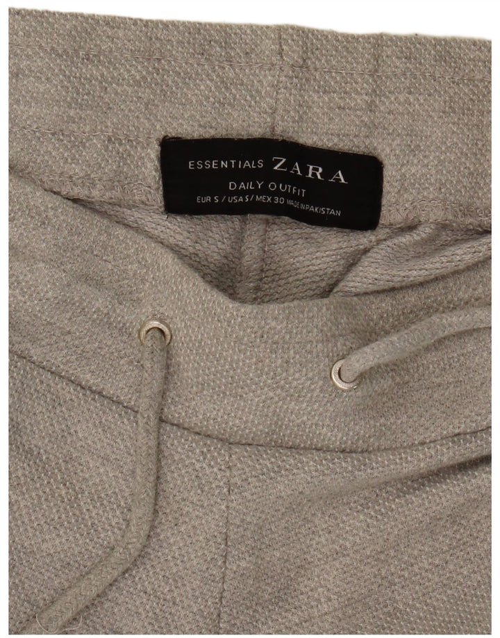 Zara Mens Tracksuit Trousers Joggers Small  Grey