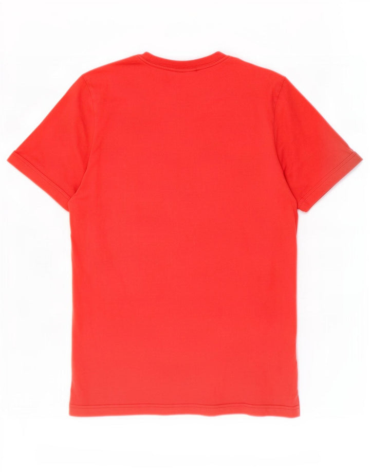 Adidas Mens T-Shirt Top Small Red Cotton