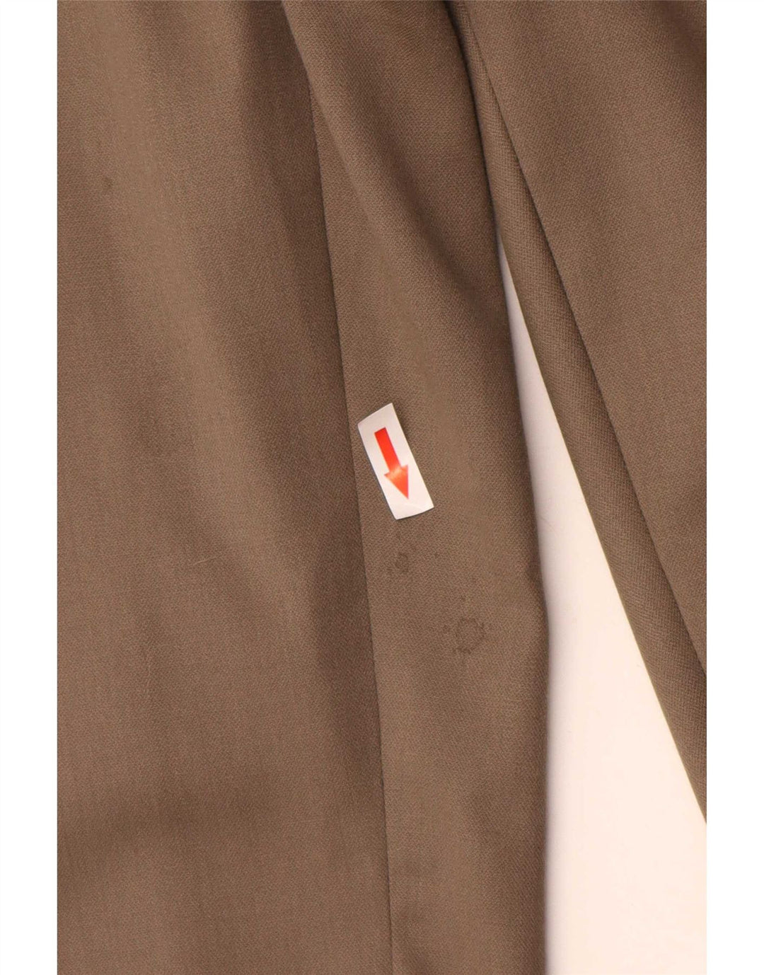Calvin Klein Mens Straight Suit Trousers W40 L32 Beige Wool