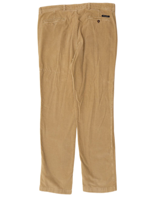 Marina Yachting Mens Straight Corduroy Trousers IT 54 2XL W38 L34 Brown