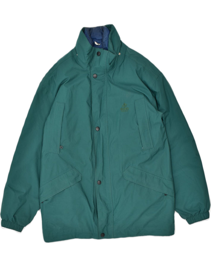 DUBIN Mens Padded Jacket IT 52 XL Green Nylon | Vintage Dubin | Thrift | Second-Hand Dubin | Used Clothing | Messina Hembry 