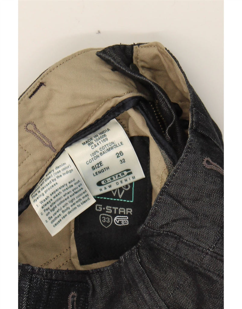 G-STAR Womens Straight Jeans W26 L28 Navy Blue Cotton Vintage G-Star and Second-Hand G-Star from Messina Hembry 