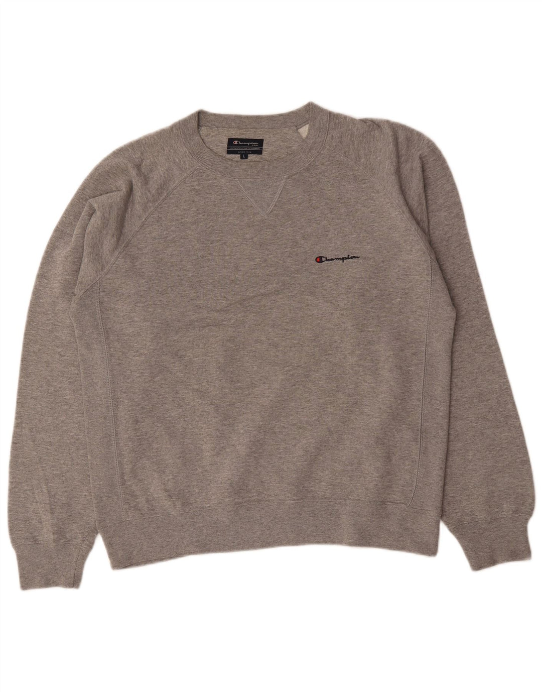 Champion Mens Sweatshirt Jumper Large Grey Cotton