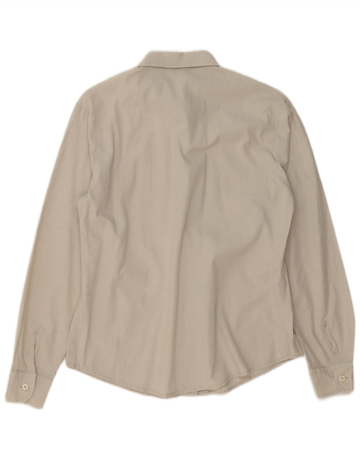 BENETTON Womens Shirt UK 14 Medium Grey