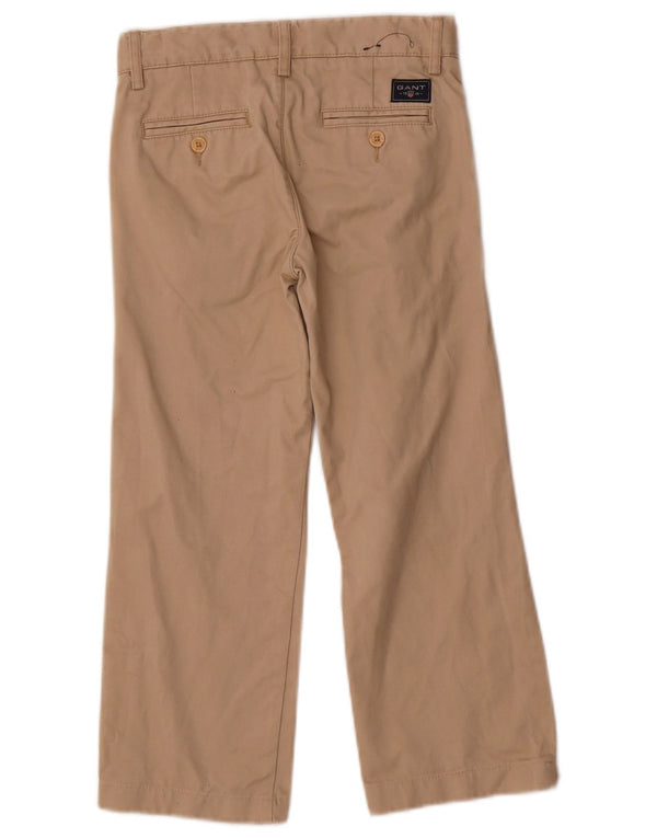 Gant Boys Loose Fit Chino Trousers 7-8 Years Medium W24 L20 Beige Cotton