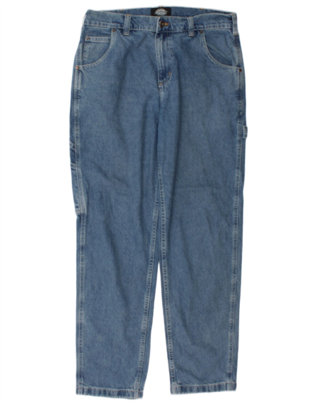 Dickies Mens Cargo Tapered Jeans W33 L32 Blue Cotton