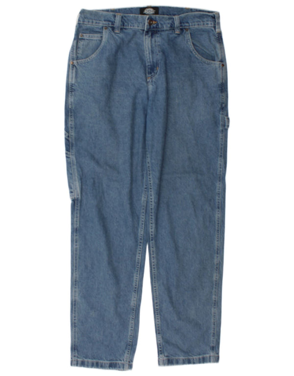 Dickies Mens Cargo Tapered Jeans W33 L32 Blue Cotton
