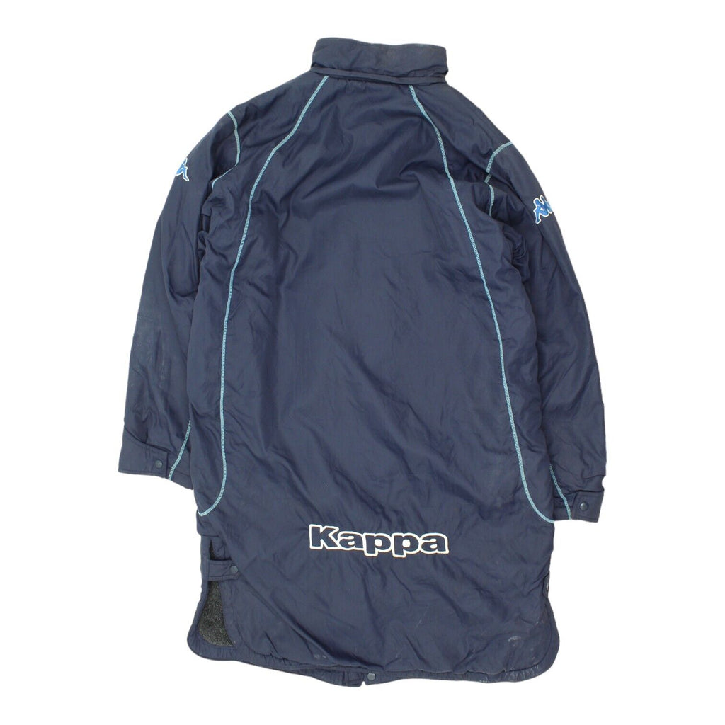 Kappa Mens Navy Blue Lined Long Bench Coat Jacket | Vintage Sportswear VTG | Vintage Messina Hembry | Thrift | Second-Hand Messina Hembry | Used Clothing | Messina Hembry 