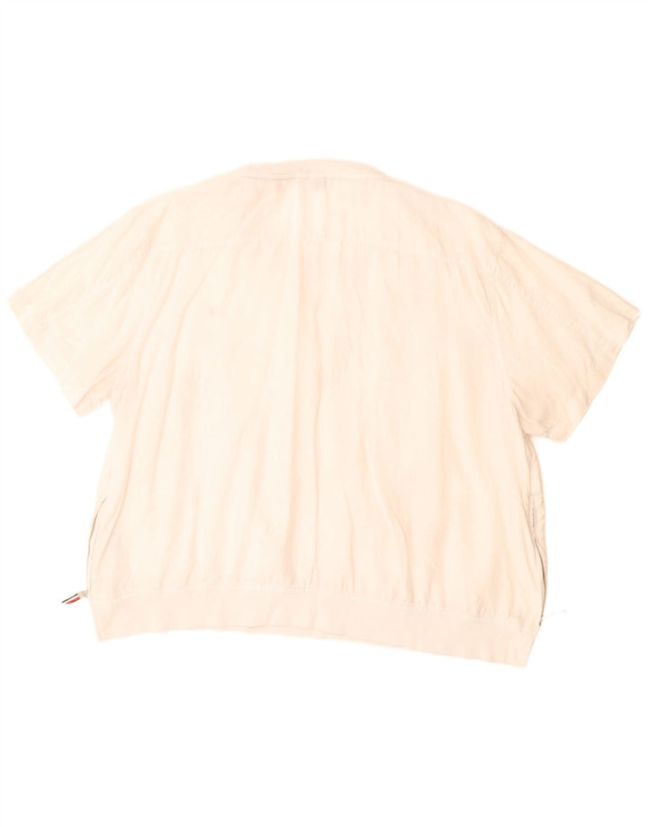 Tommy Hilfiger Womens Blouse Top UK 20 2XL White Linen