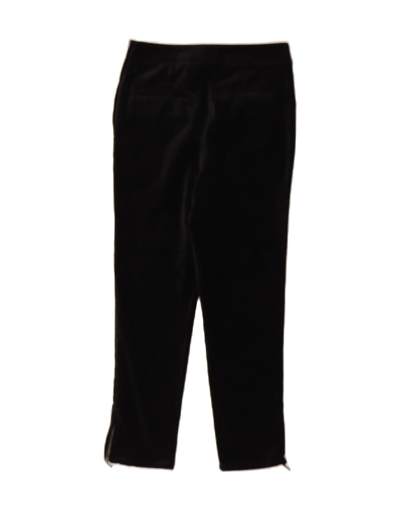 FAT FACE Womens Slim Cropped Trousers UK 8 Small W28 L26 Black Cotton Vintage Fat Face and Second-Hand Fat Face from Messina Hembry 