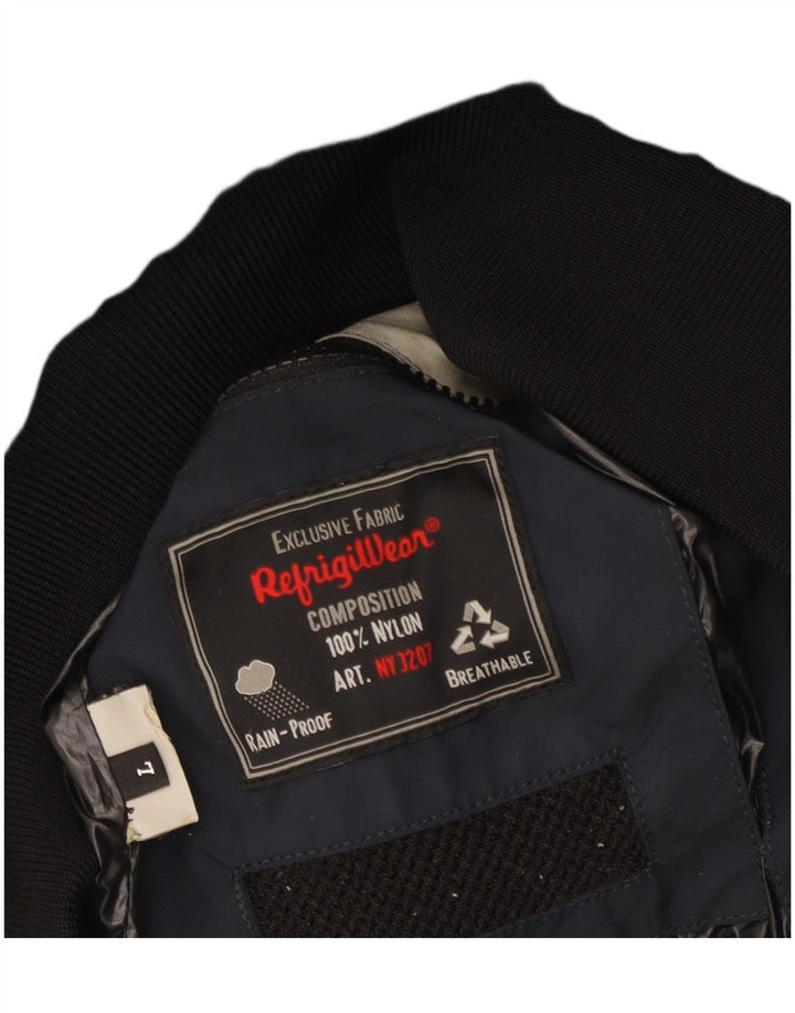 Refrigiwear Mens Bomber Jacket UK 40 Large Navy Blue Nylon