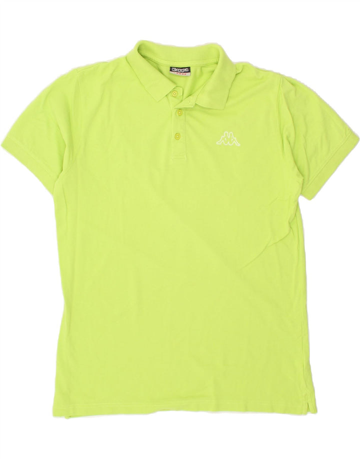 KAPPA Mens Polo Shirt Large Green Cotton | Vintage Kappa | Thrift | Second-Hand Kappa | Used Clothing | Messina Hembry 