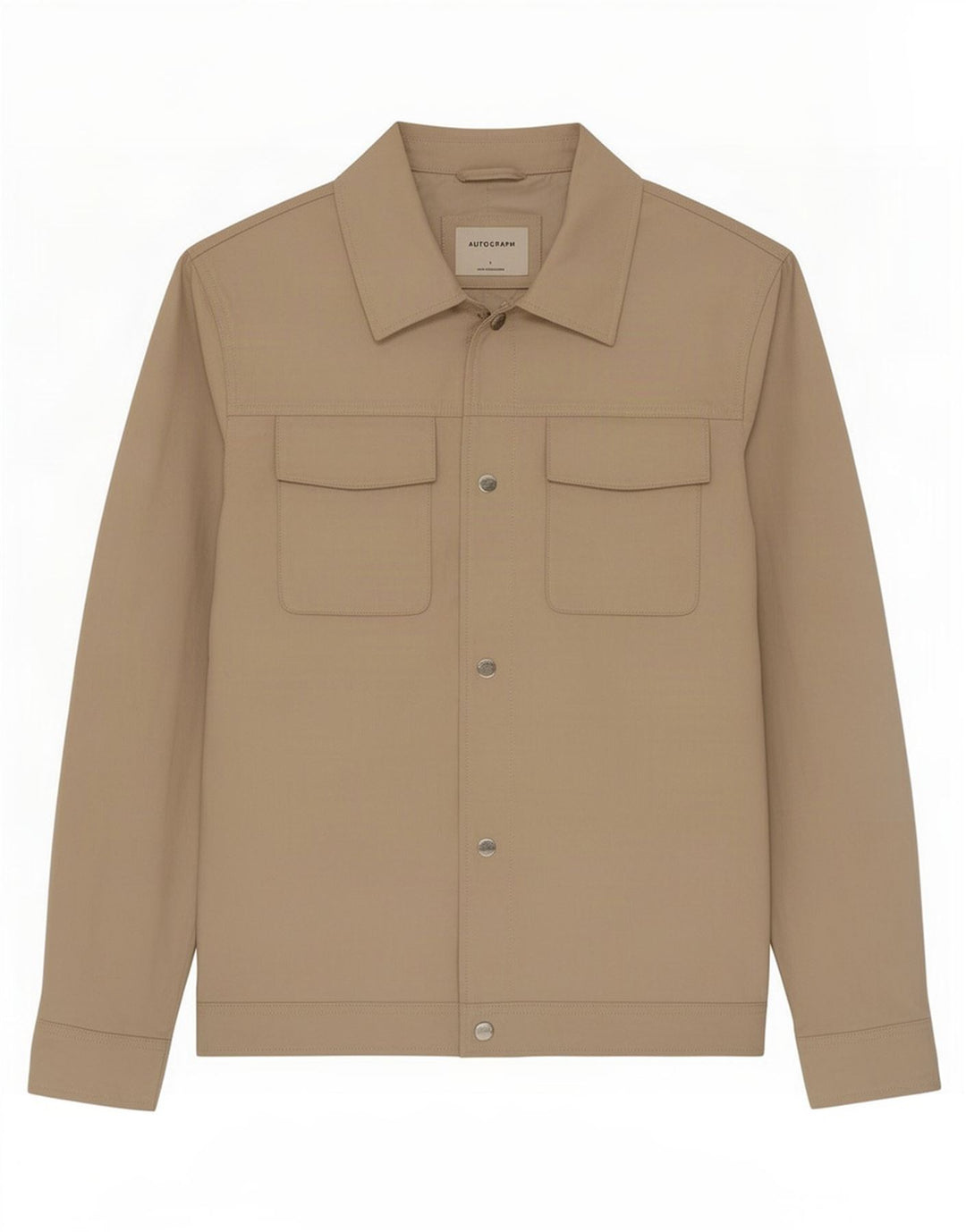 Marks & Spencer Mens Bomber Jacket UK 40 Large Beige