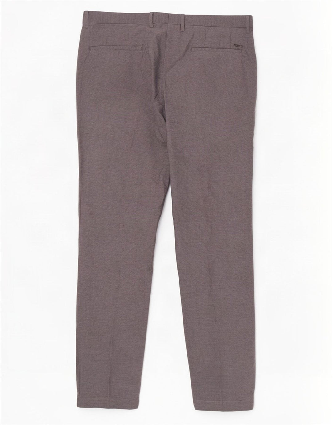 Hugo Boss Mens Straight Chino Trousers W36 L30 Grey