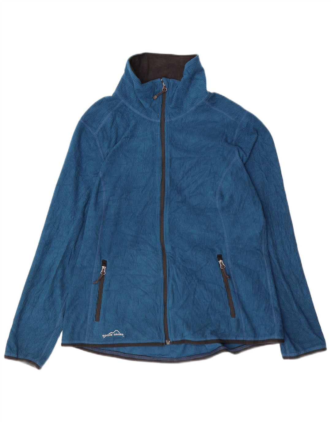 EDDIE BAUER Womens Fleece Jacket UK 18 XL Blue Polyester